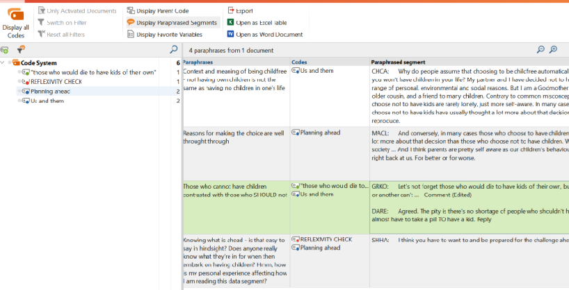 Braun and Clarke Thematic Analysis Step 2 Generate Initial Codes
